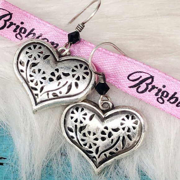 Brighton Jewelry - Brighton California Garden Heart Crystal Earrings